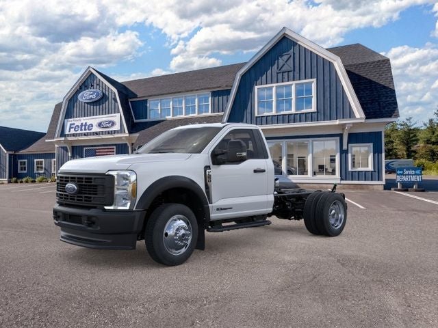 2026 Ford F-550SD XL DRW in Oxford White — front three-quarter view