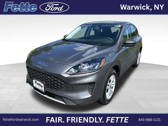 2022 Ford Escape S in Carbonized Gray Metallic — front three-quarter view