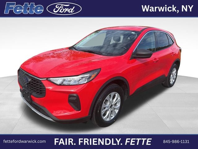 2024 Ford Escape Active in Race Red — front three-quarter view
