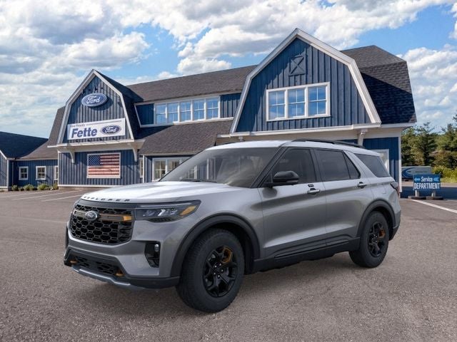 2026 Ford Explorer Tremor in Carbonized Gray Metallic — front three-quarter view