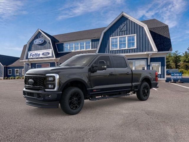 2026 Ford F-350SD Lariat in Agate Black Metallic — front three-quarter view