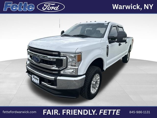 2020 Ford F-350SD XL in Oxford White — front three-quarter view