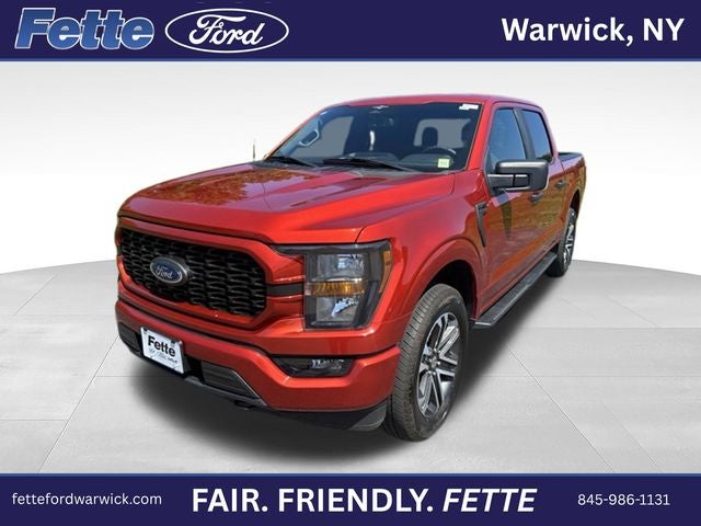 2023 Ford F-150 XL in Chili Pepper Red — front three-quarter view