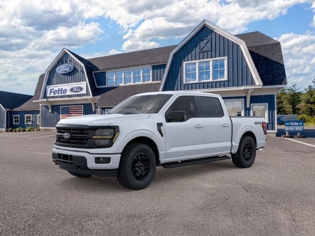 2026 Ford F-150 XLT in Oxford White — front three-quarter view