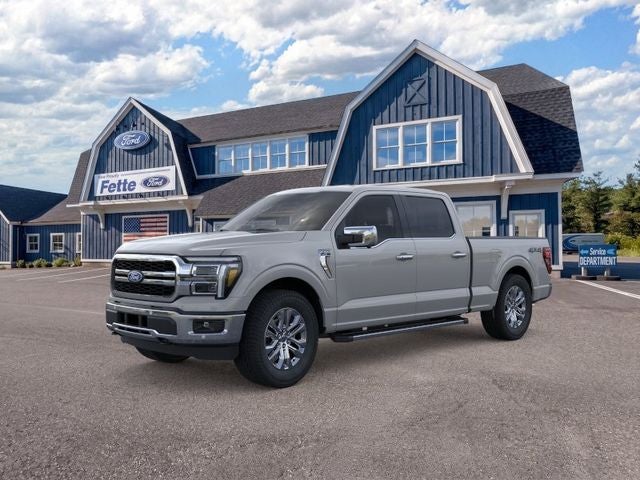 2026 Ford F-150 Lariat in Avalanche — front three-quarter view