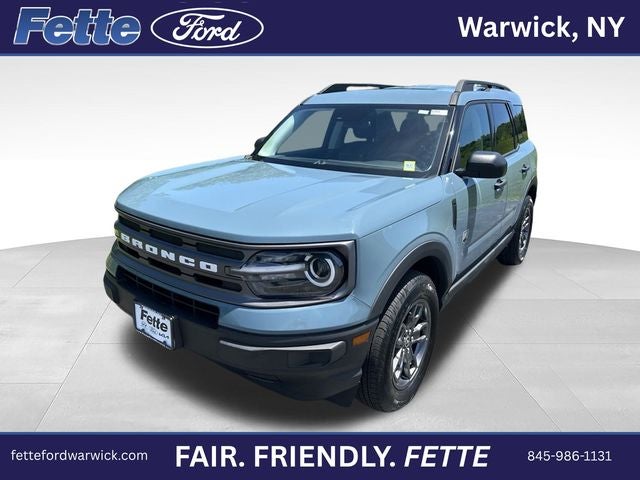 2023 Ford Bronco Sport Big Bend in Area 51 — front three-quarter view