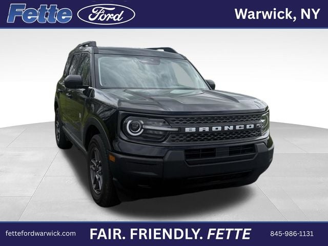 2025 Ford Bronco Sport Big Bend in Shadow Black — front three-quarter view